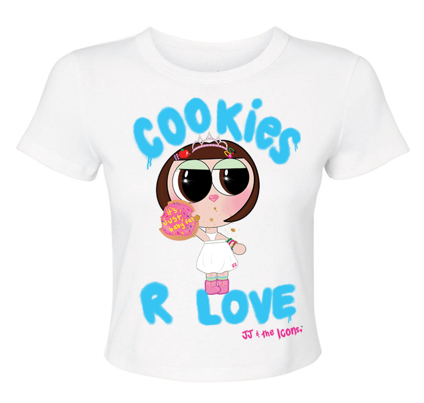 'Cookies R Love' Cropped Tee